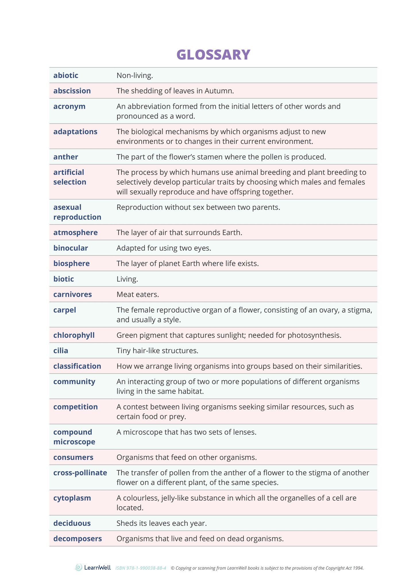 Year 9 Living World Learning Guide