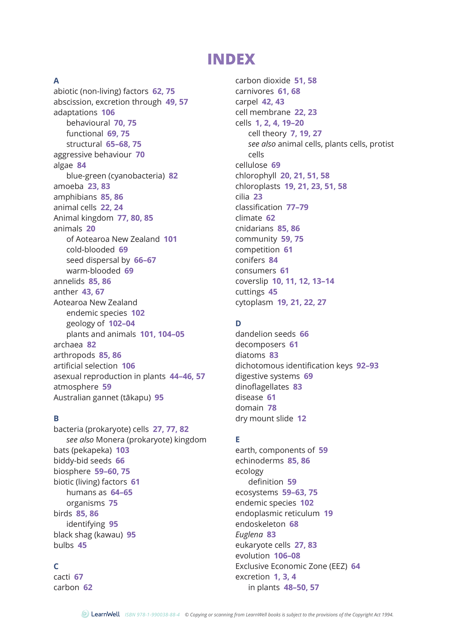 Year 9 Living World Learning Guide