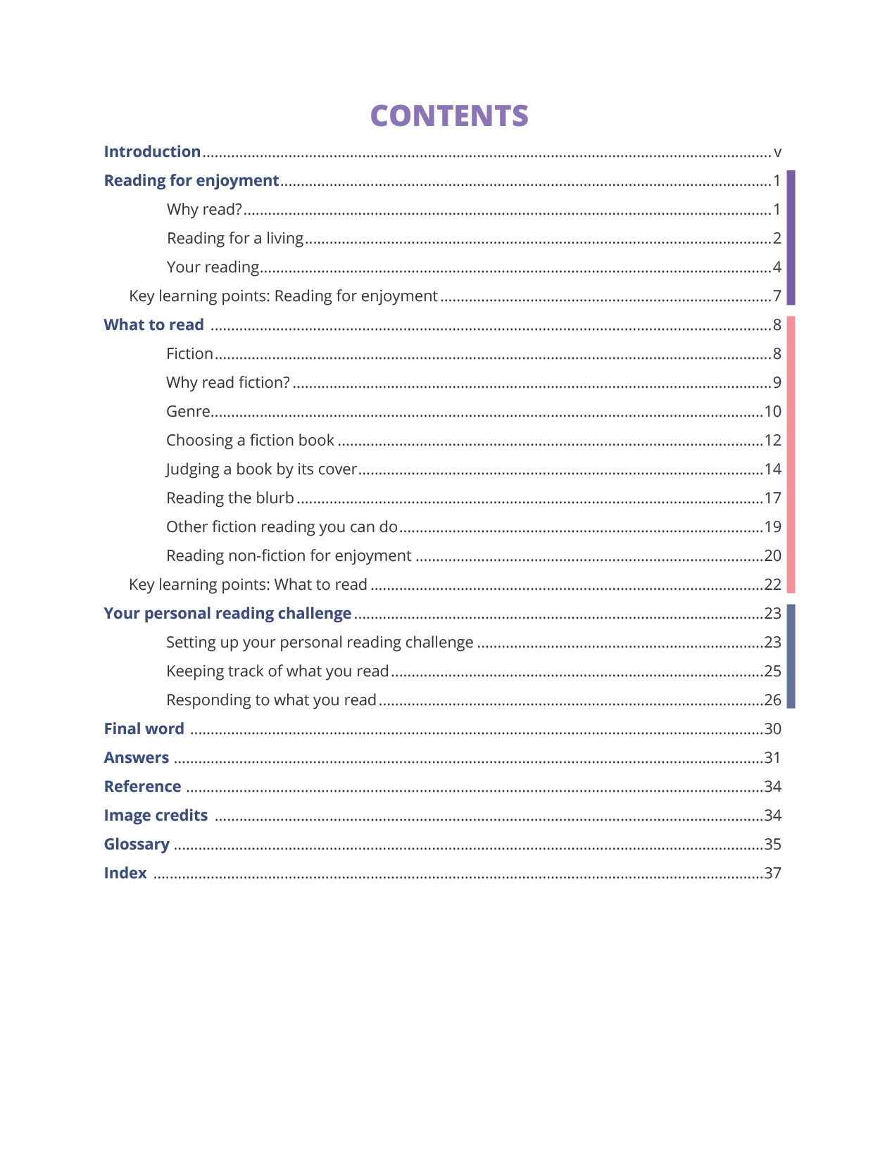 Year 9 Reading for Enjoyment Learning Guide