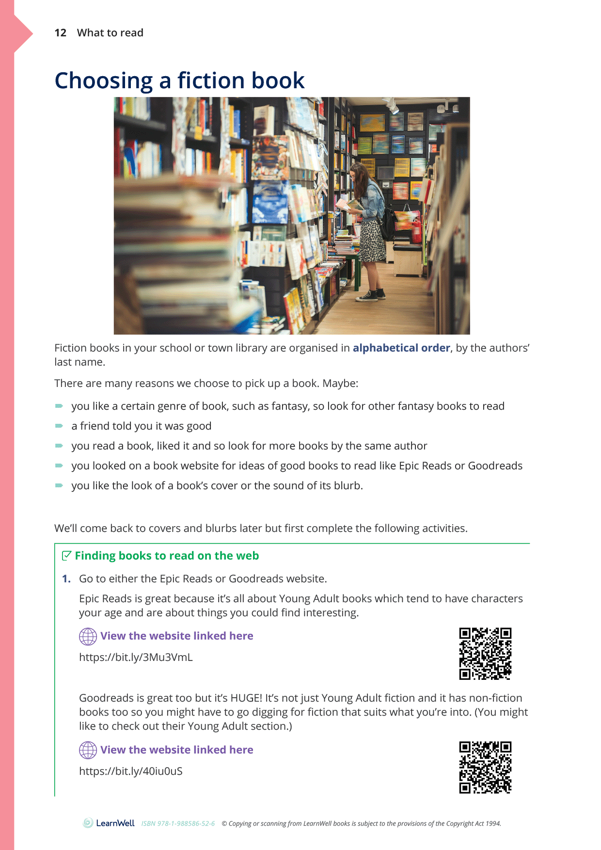 Year 9 Reading for Enjoyment Learning Guide