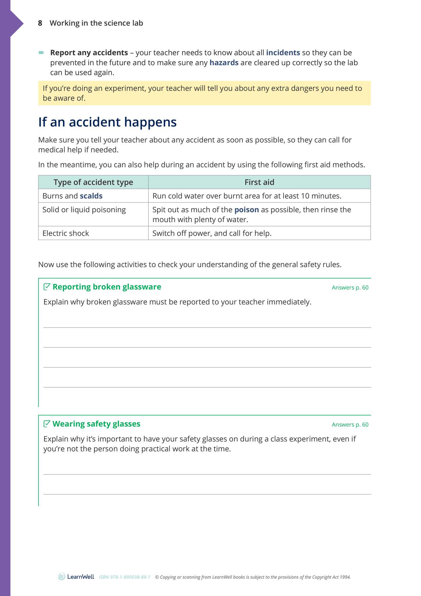 Year 9 The Science Laboratory Learning Guide
