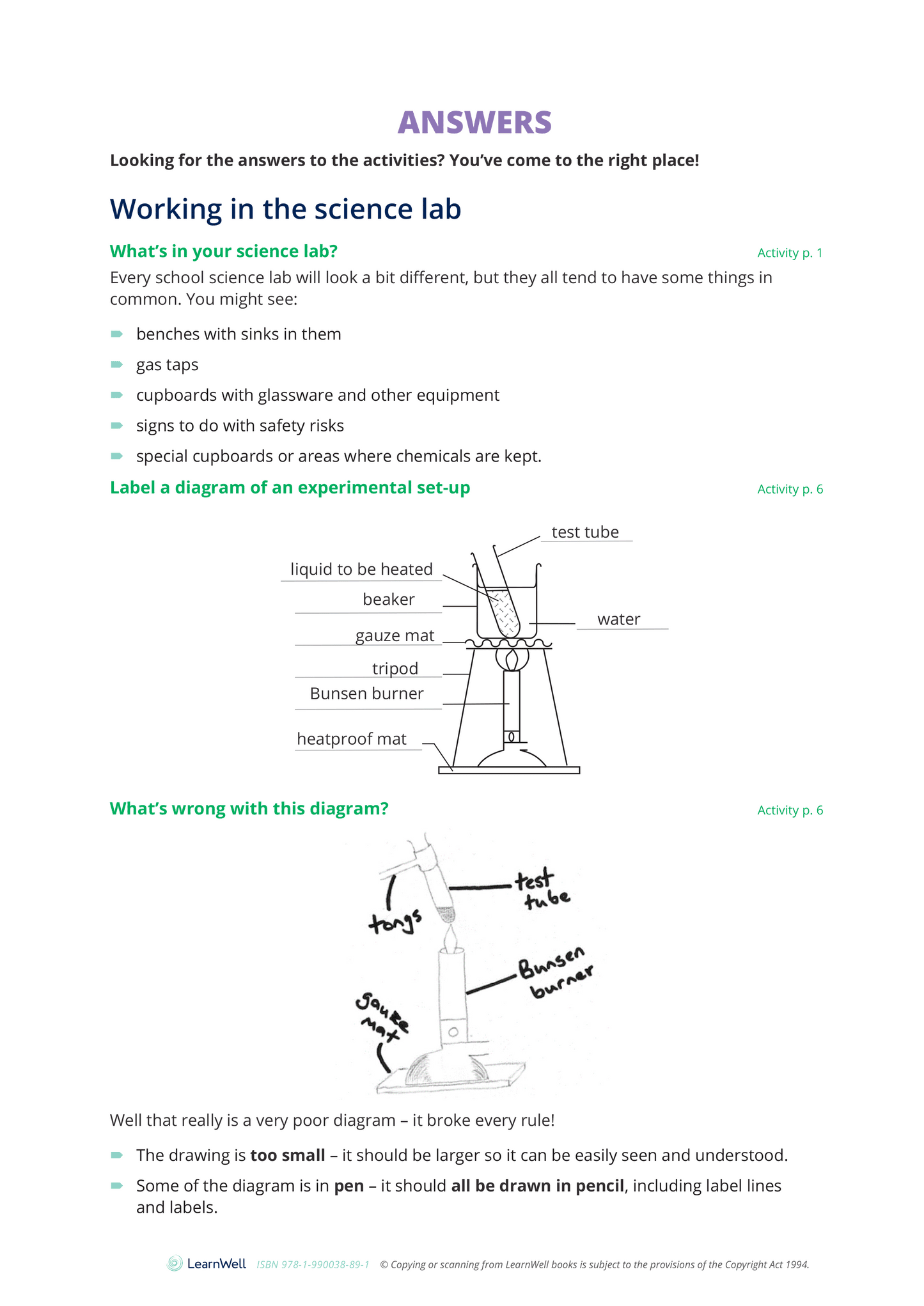 Year 9 The Science Laboratory Learning Guide