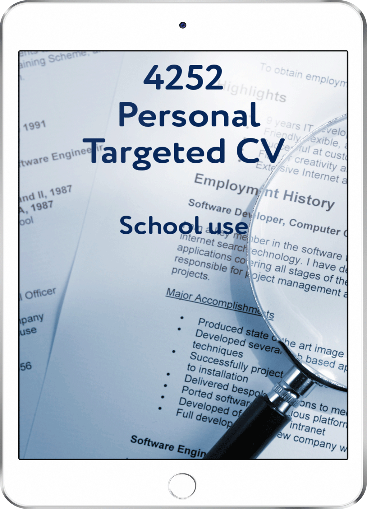 4252 v8 Personal Targeted CV - School Use