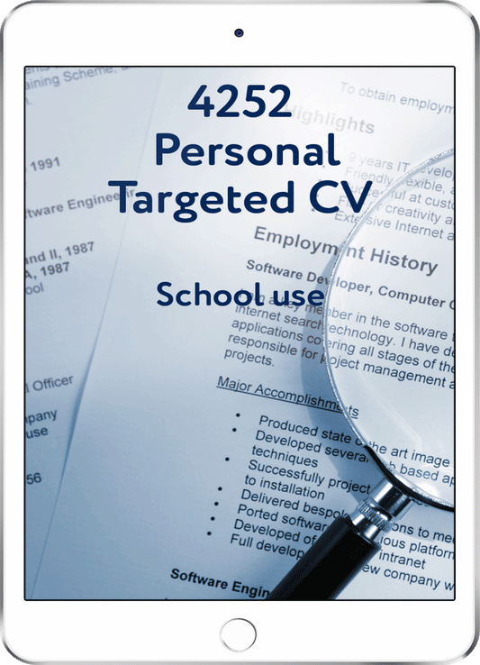 4252 v8 Personal Targeted CV - School Use