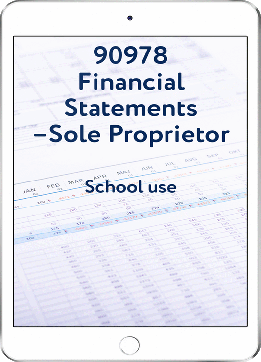 90978 Financial Statements - Sole Proprietor - School Use