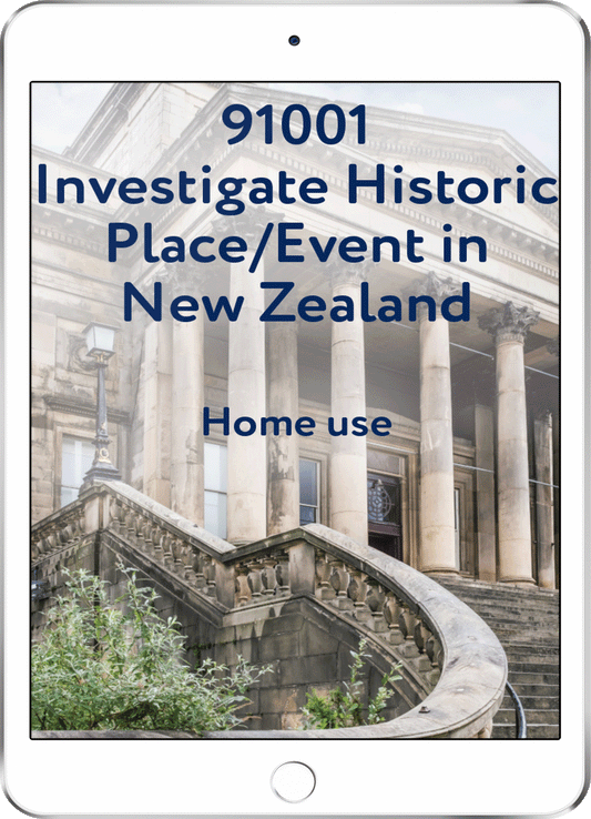 91001 Investigate Historic Place/Event in NZ - Home Use