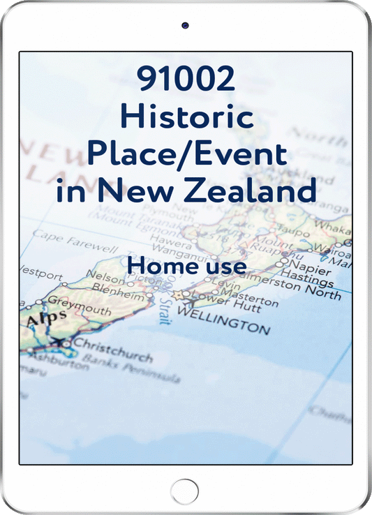 91002 Historic Place/Event in NZ - Home Use