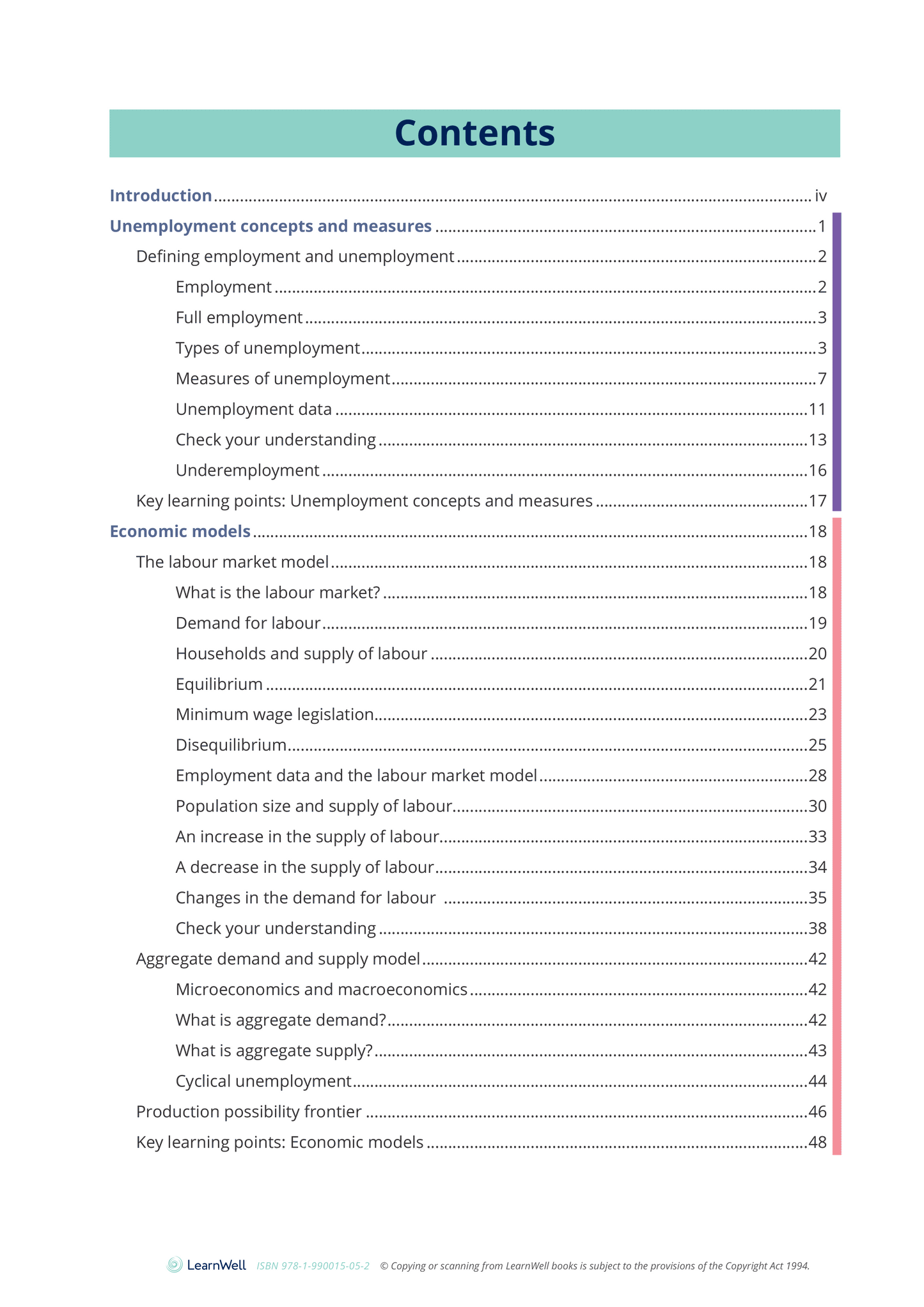 91225 Analyse Unemployment Learning Guide