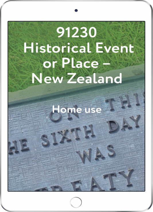 91230 Historical Event or Place - NZ - Home Use