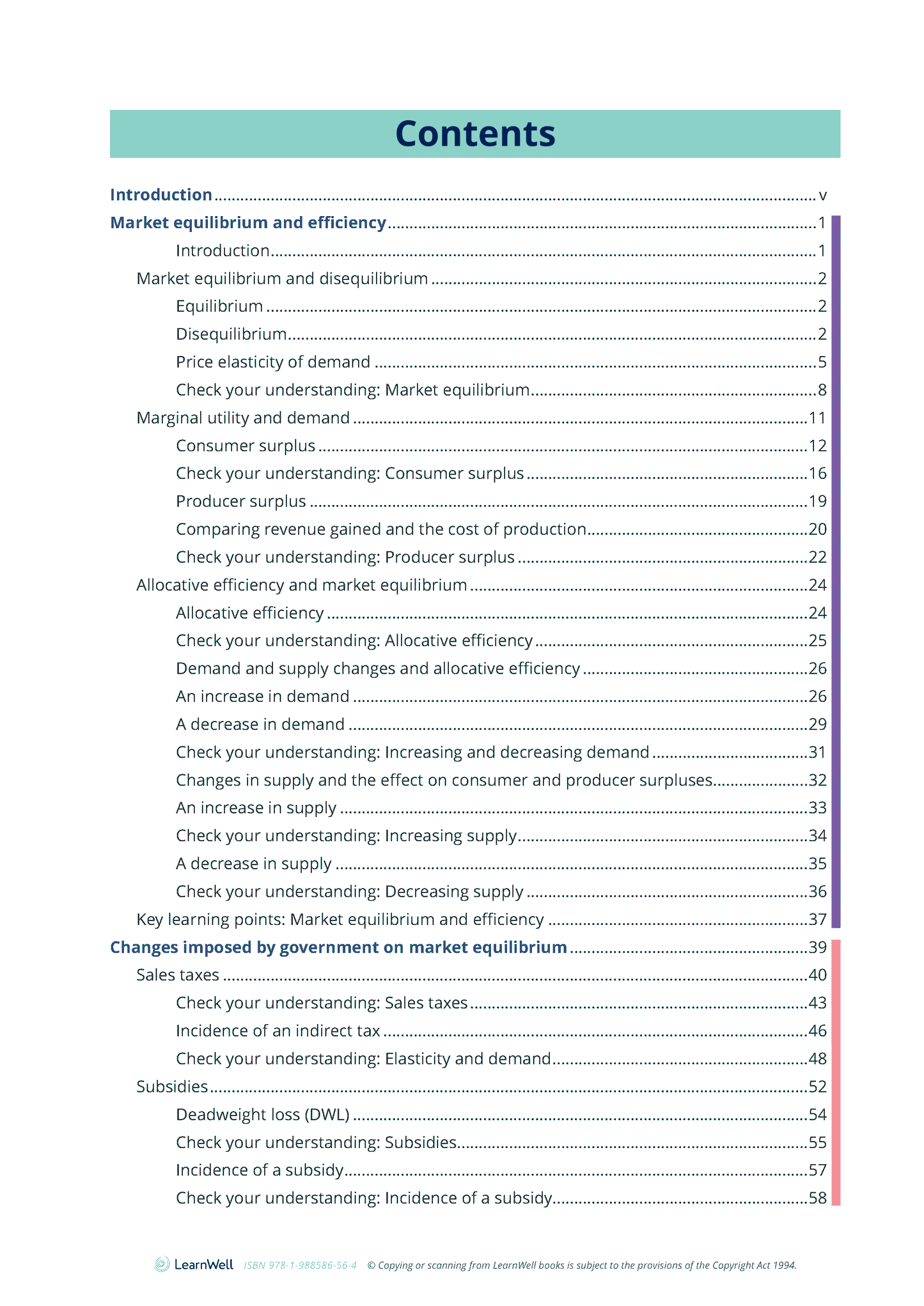 91399 The Efficiency of Market Equilibrium Learning Guide