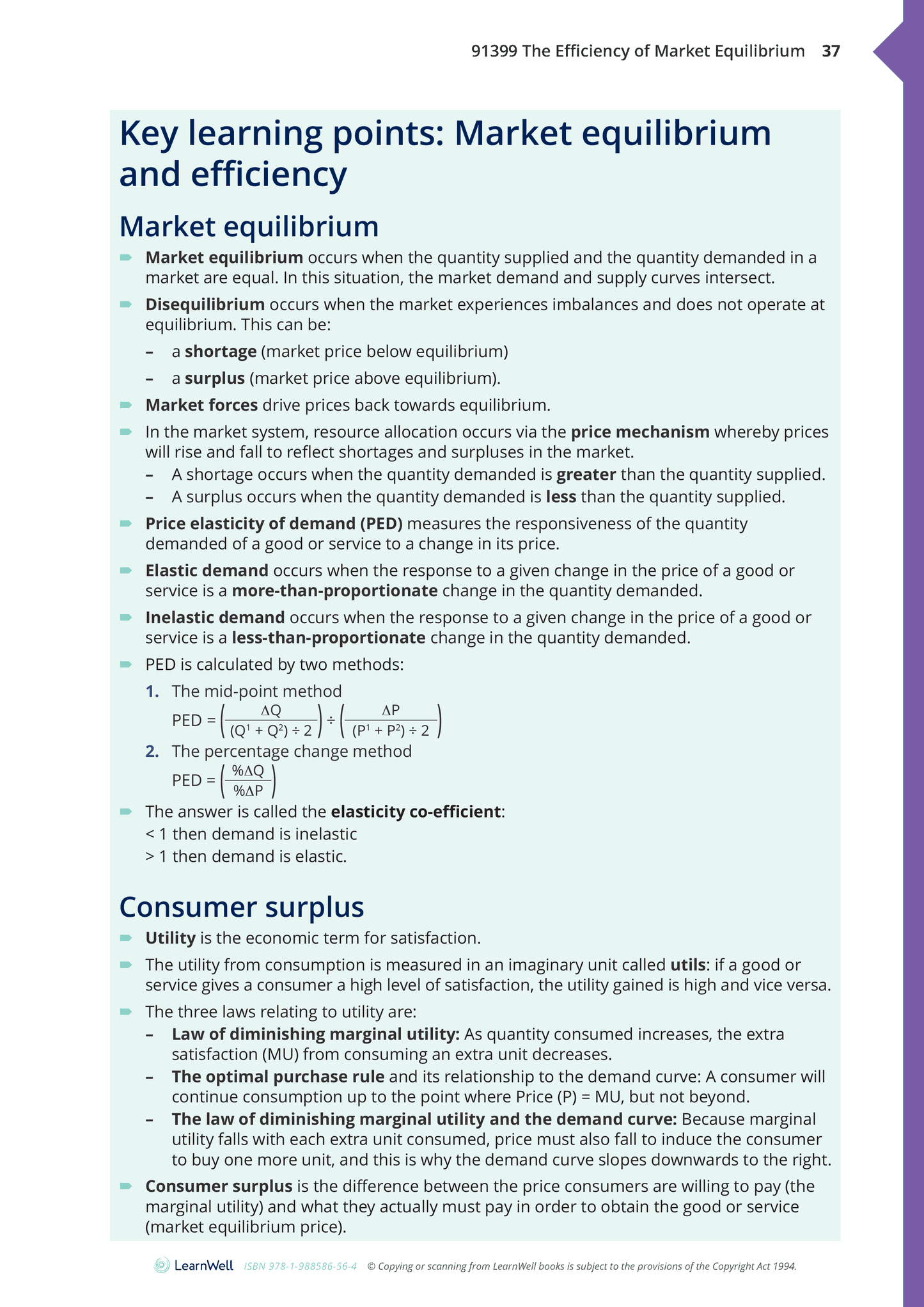 91399 The Efficiency of Market Equilibrium Learning Guide