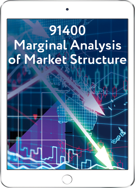 91400 Marginal Analysis of Market Structure