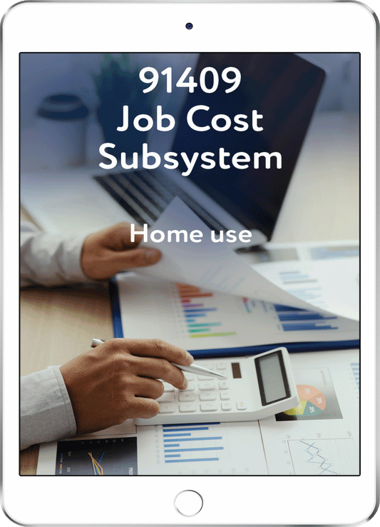 91409 Job Cost Subsystem - Home Use