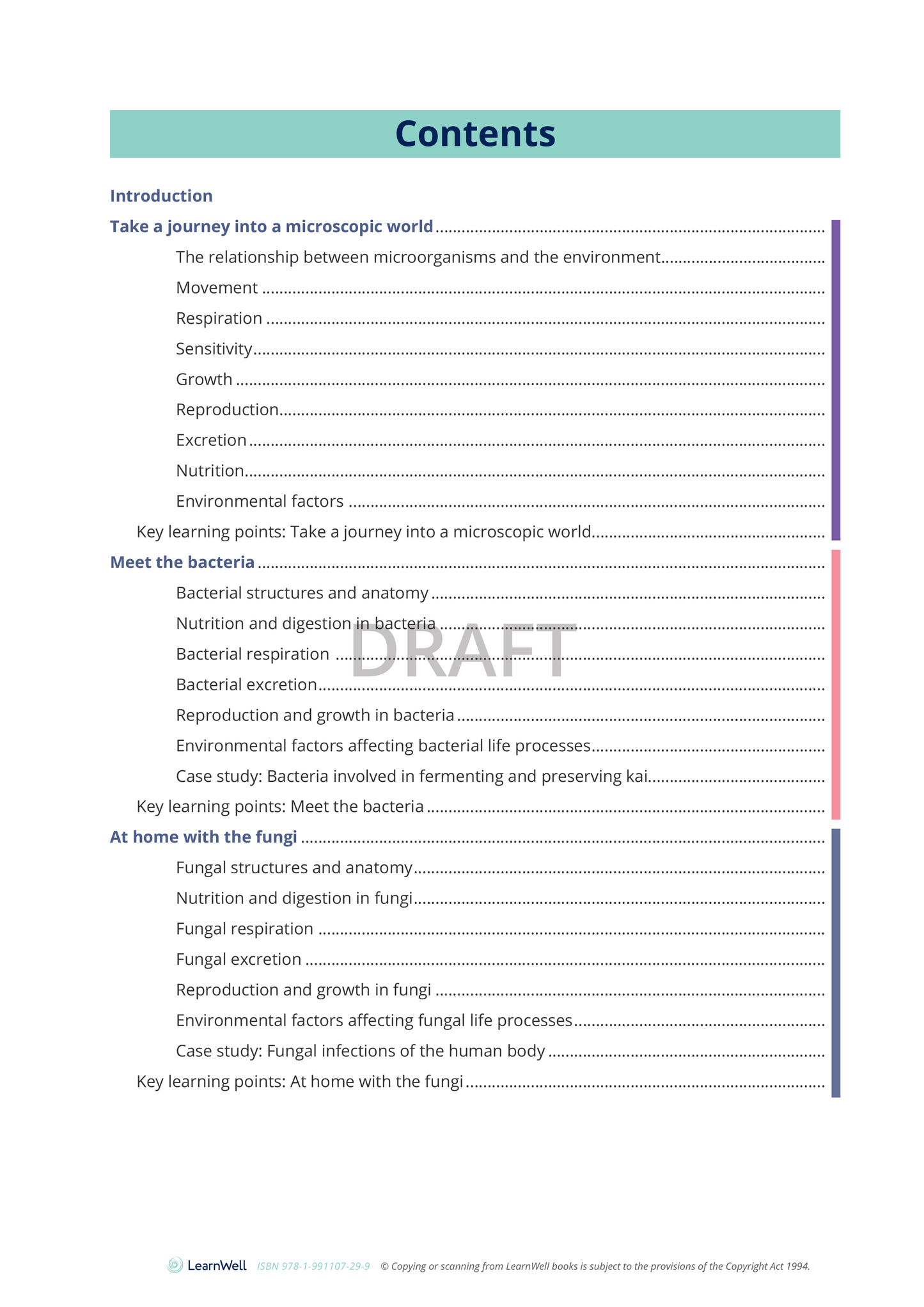 92020 Relationship between a Microorganism and the Environment Learning Guide