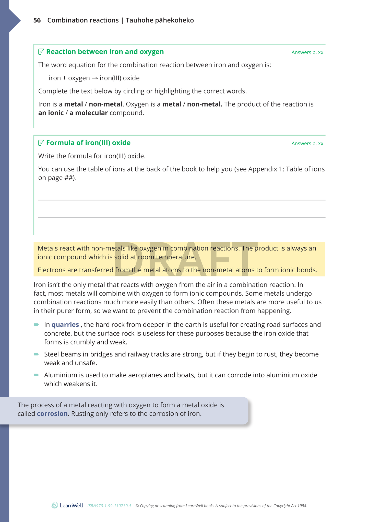 92021 Chemical Reactions in Context Learning Guide