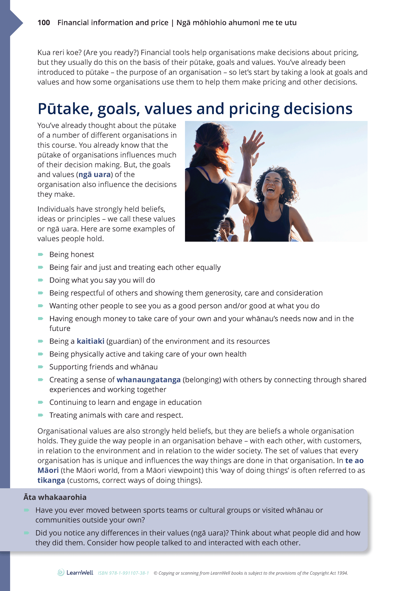 92029 Price Determination for an Organisation Learning Guide