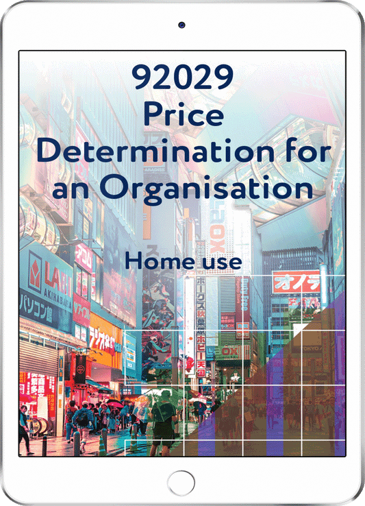 92029 Price Determination for an Organisation - Home Use