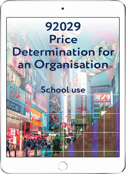 92029 Price Determination for an Organisation - School Use