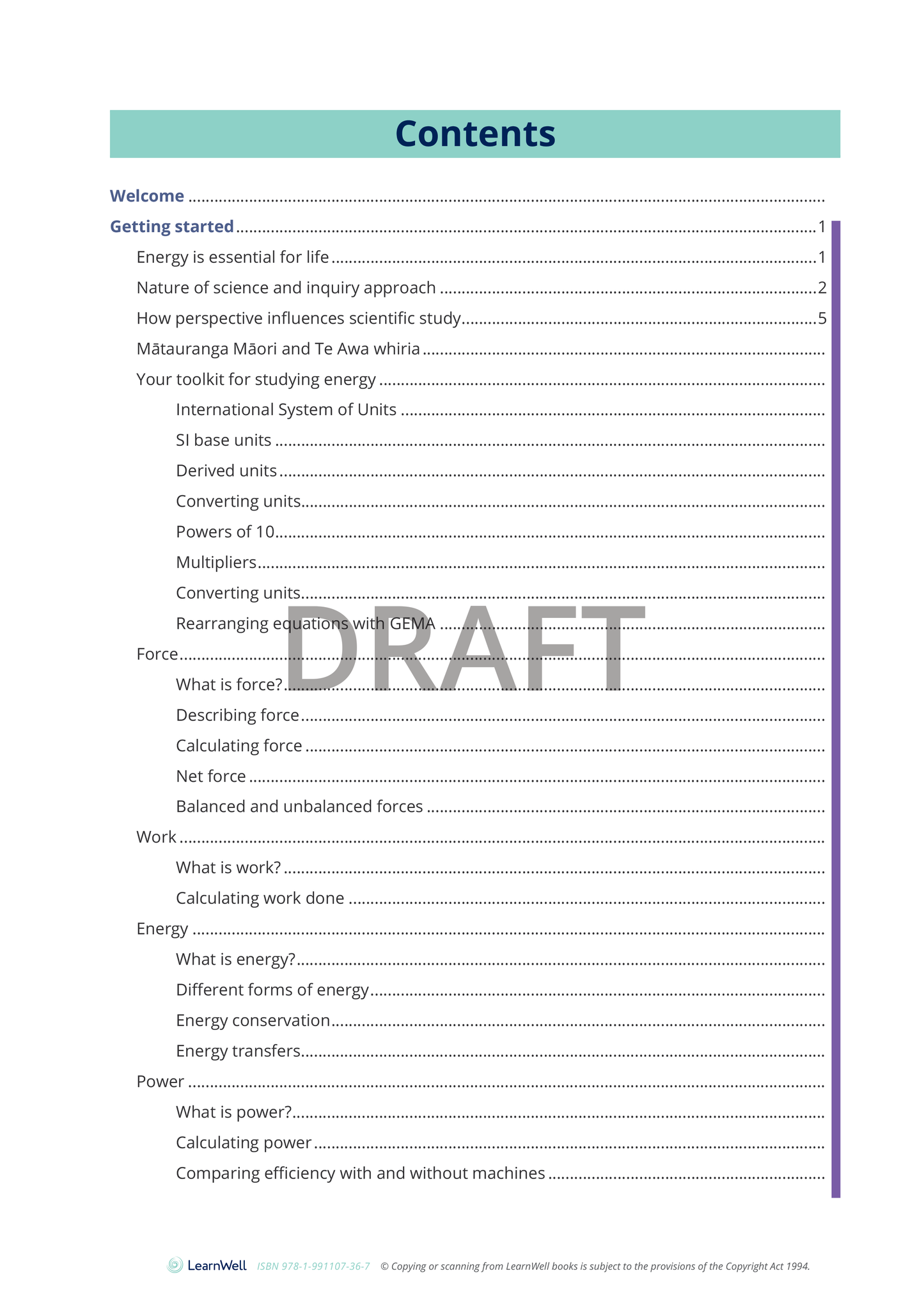 92047 Energy Concepts in a Physical System Learning Guide