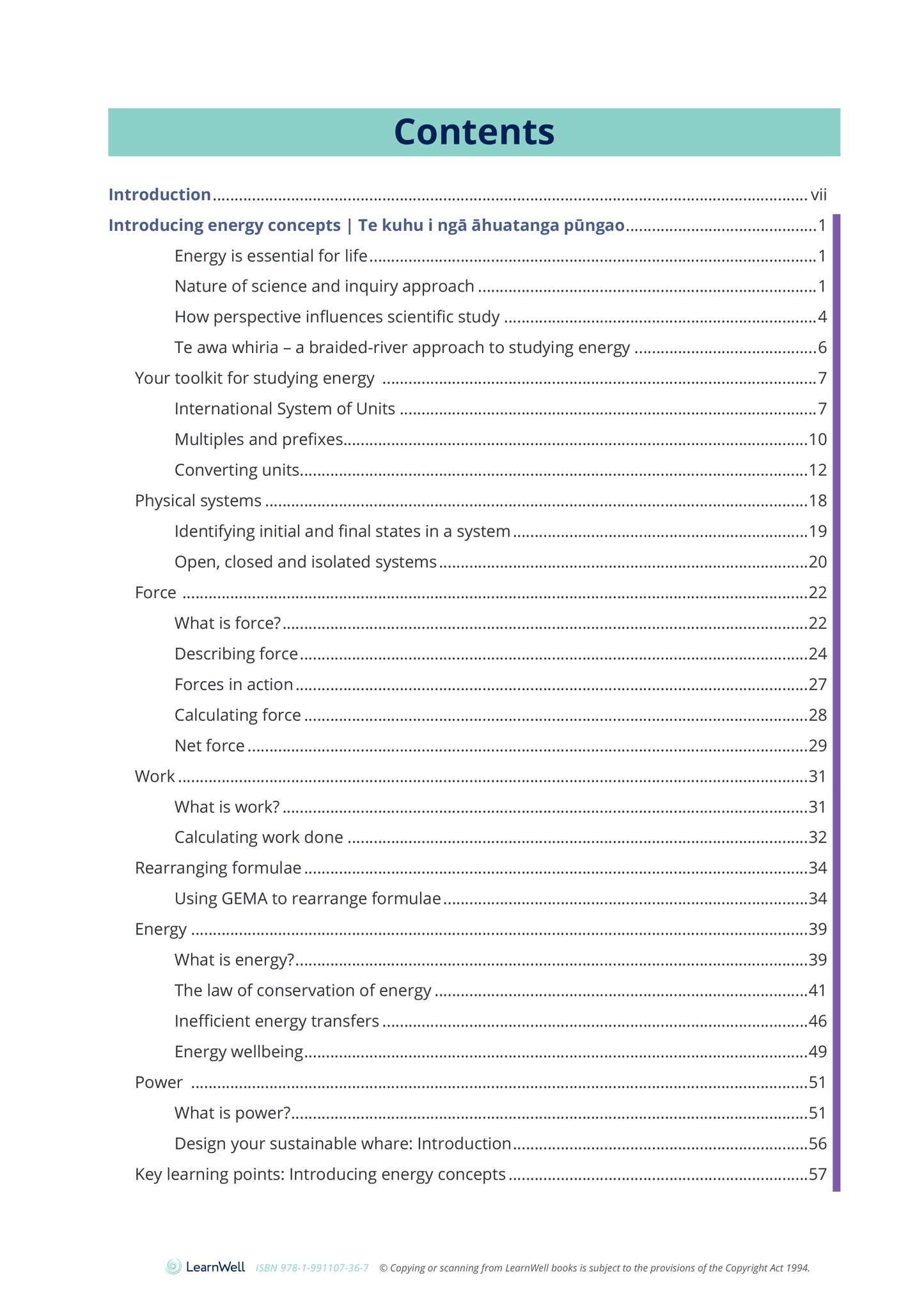 92047 Energy Concepts in a Physical System Learning Guide