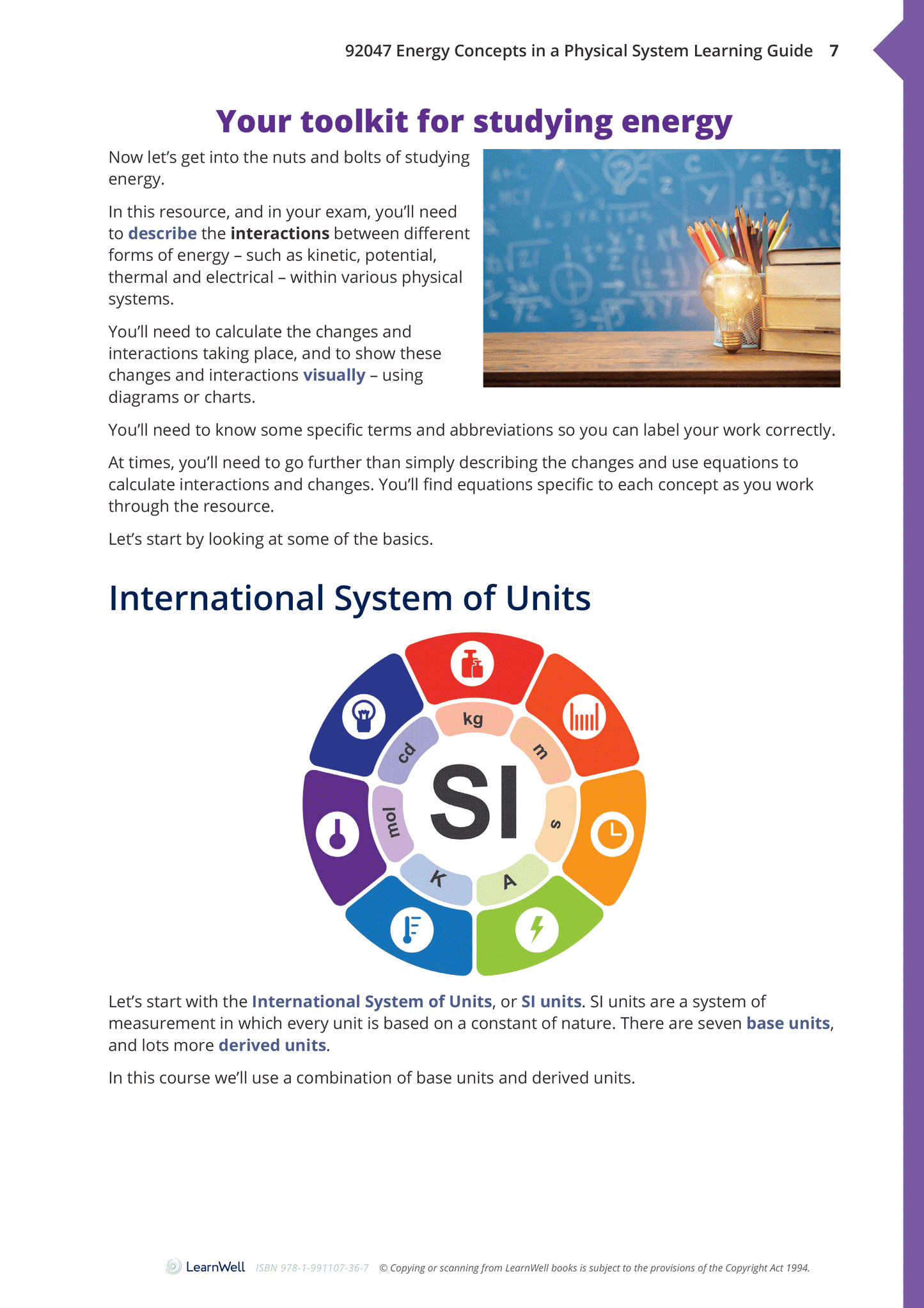 92047 Energy Concepts in a Physical System Learning Guide