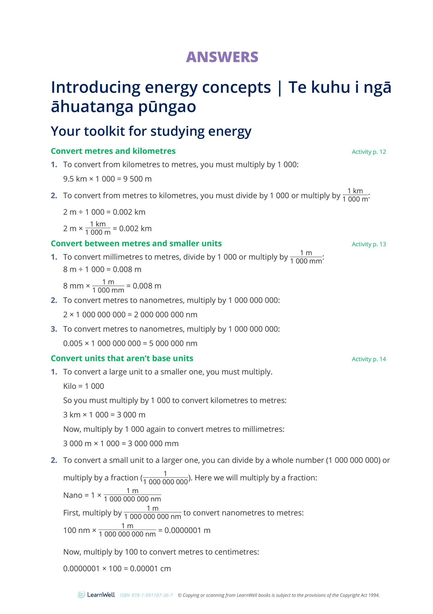 92047 Energy Concepts in a Physical System Learning Guide