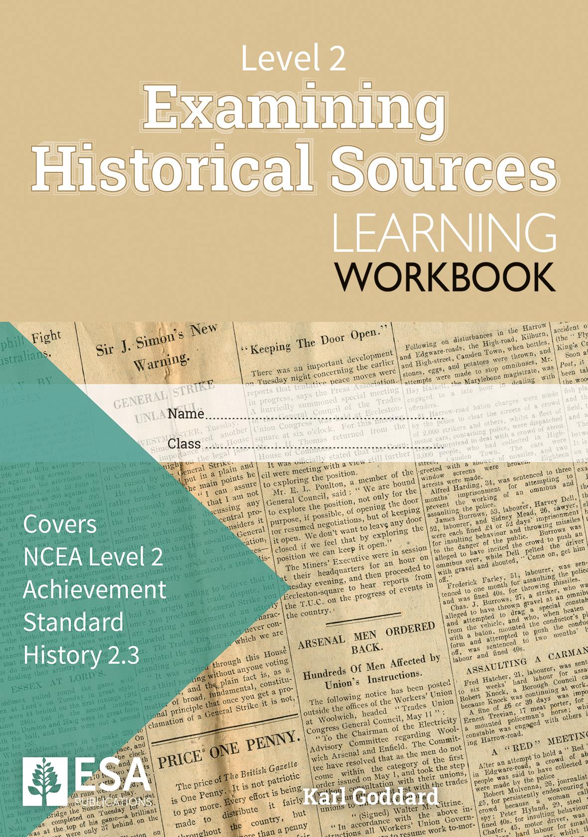 Level 2 Examining Historical Sources 2.3 Learning Workbook