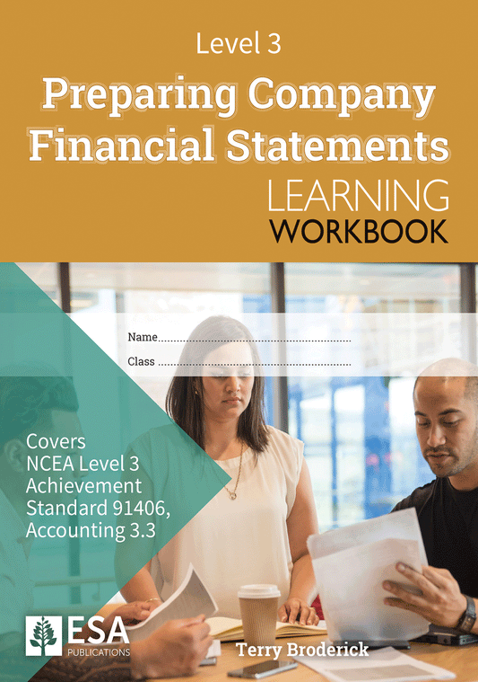 Level 3 Preparing Company Financial Statements 3.3 Learning Workbook
