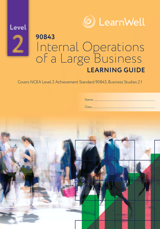 90843 Internal Operations of a Large Business Learning Guide - SPECIAL (damaged stock at $10 each)