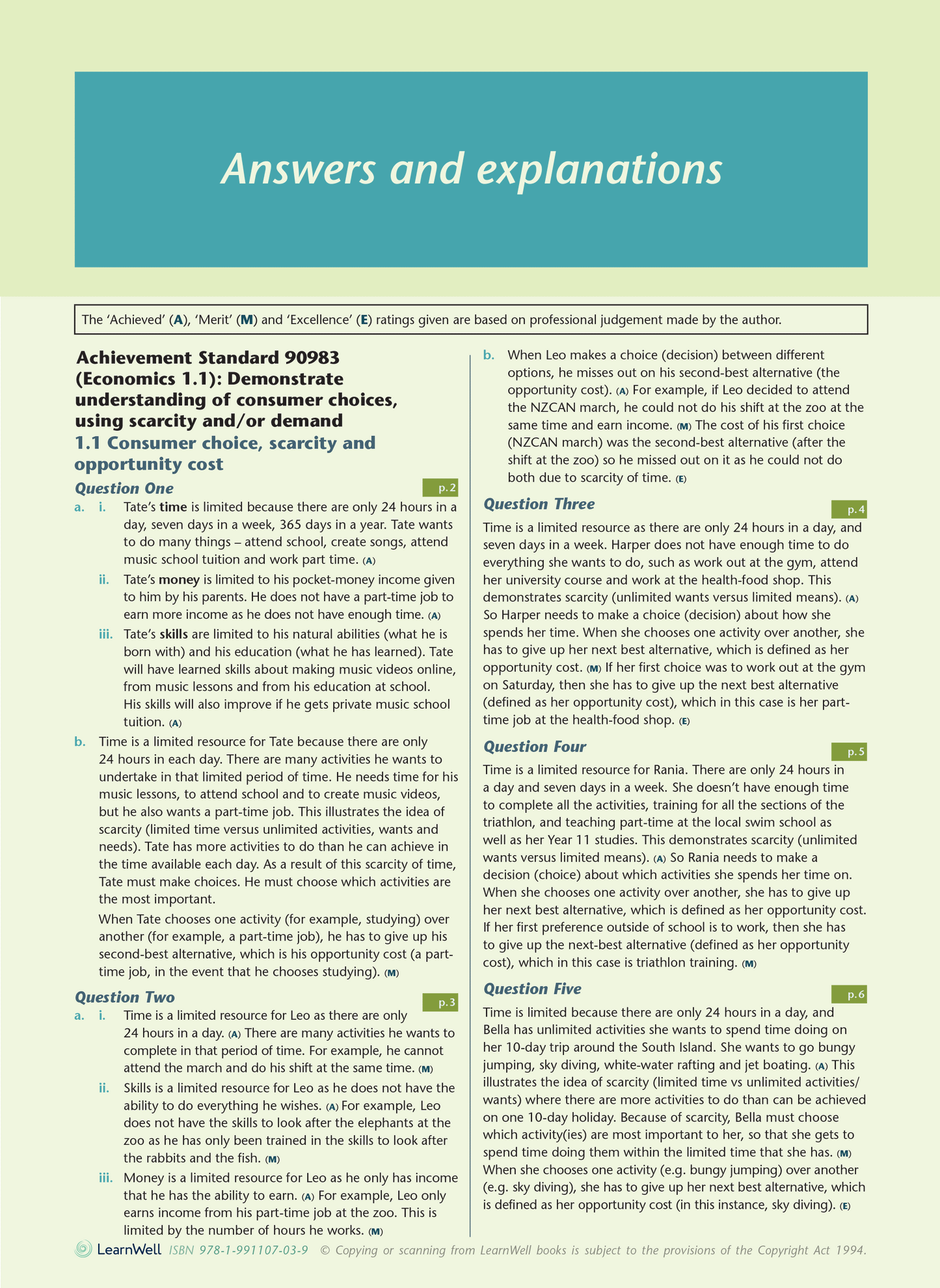 Level 1 Economics AME Workbook