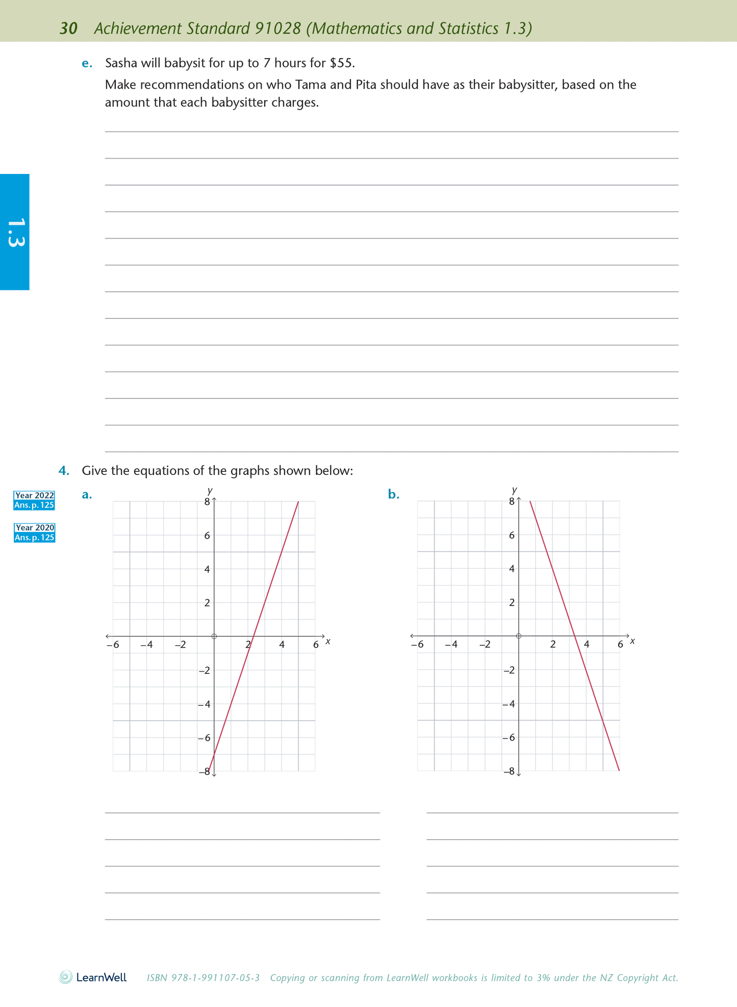 Level 1 Mathematics and Statistics AME Workbook