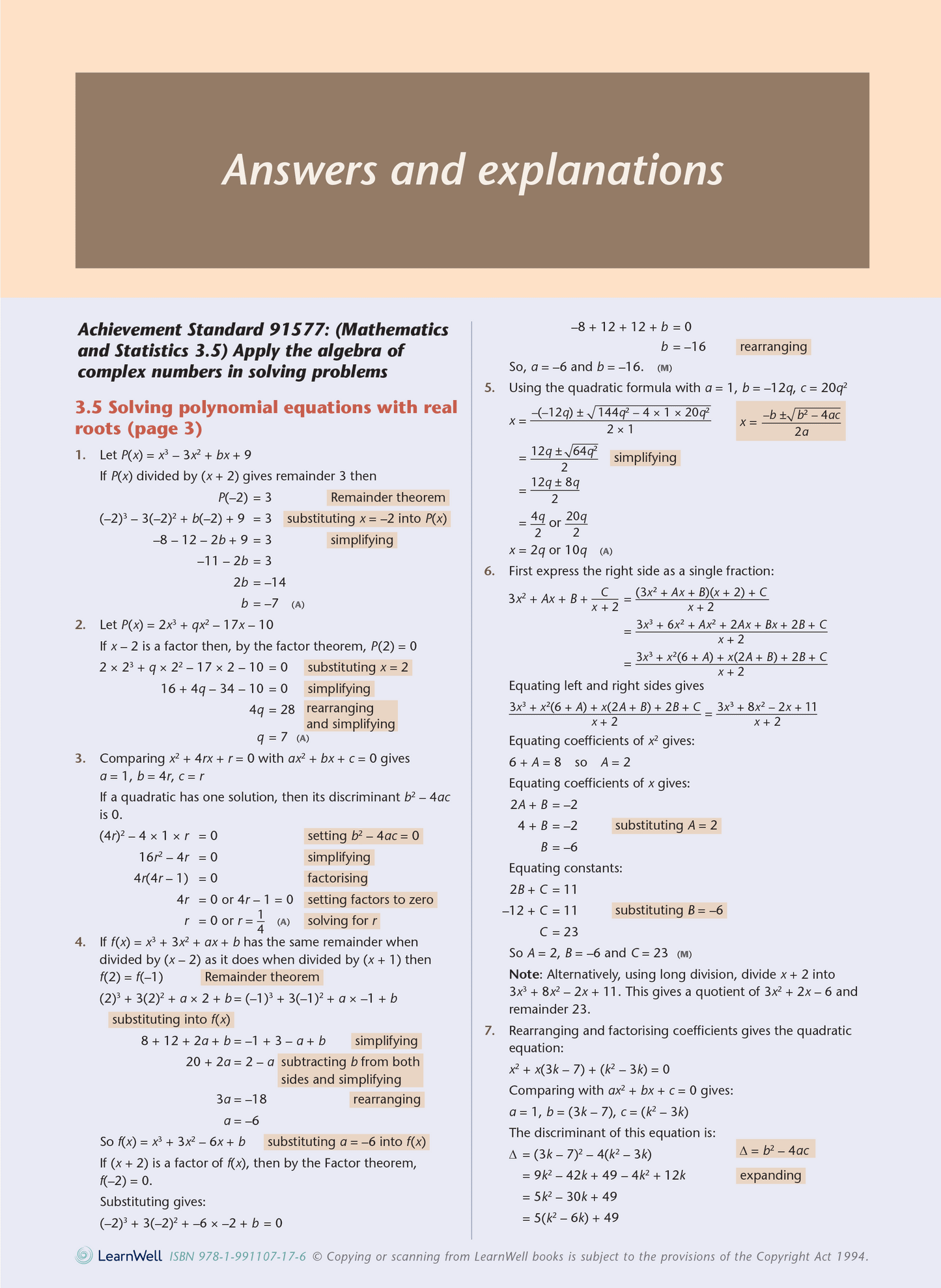 Level 3 Calculus AME Workbook