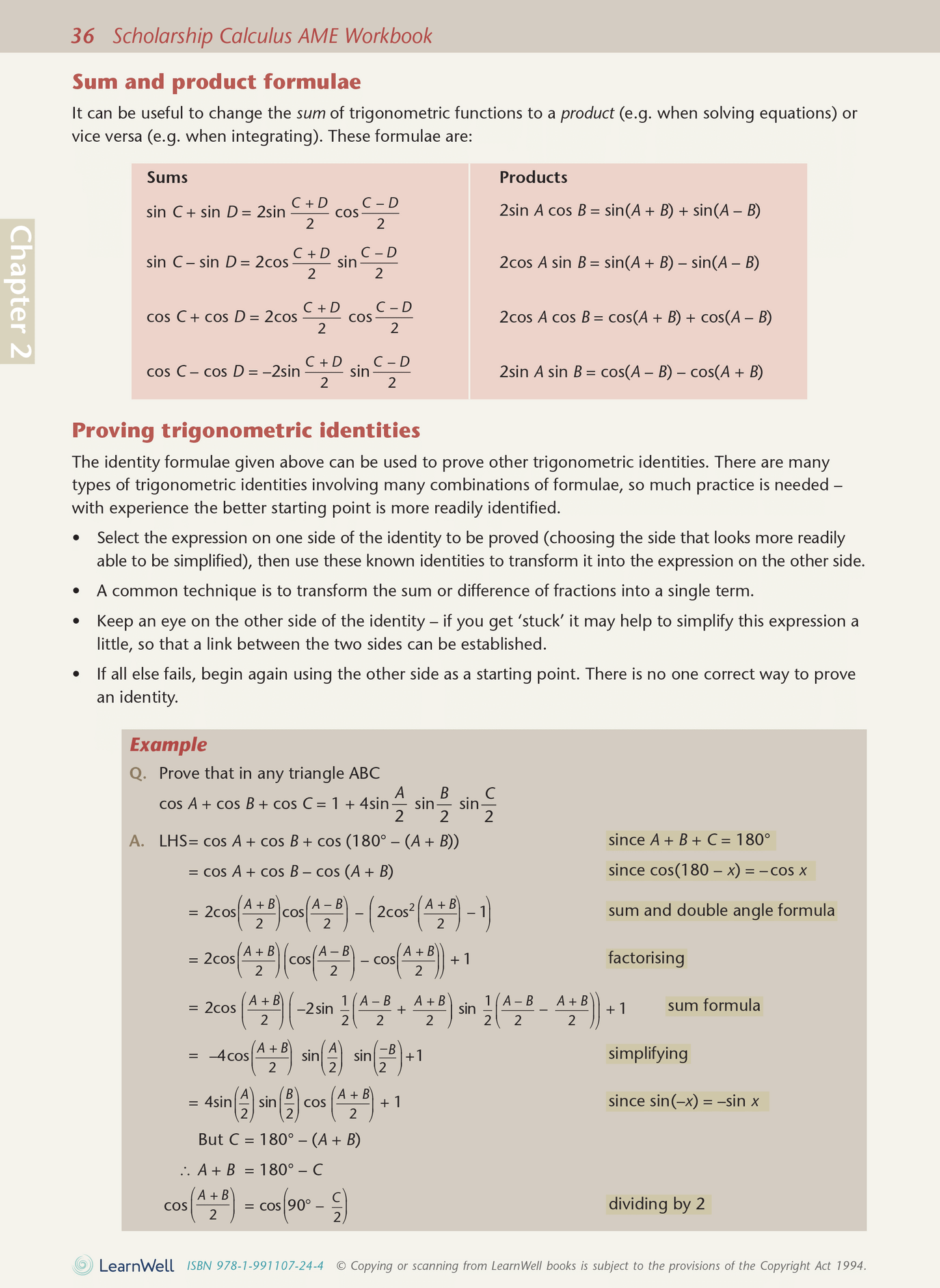 Scholarship Calculus AME Workbook