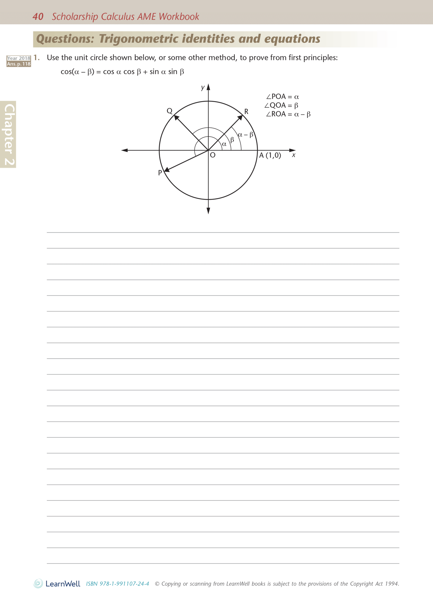 Scholarship Calculus AME Workbook