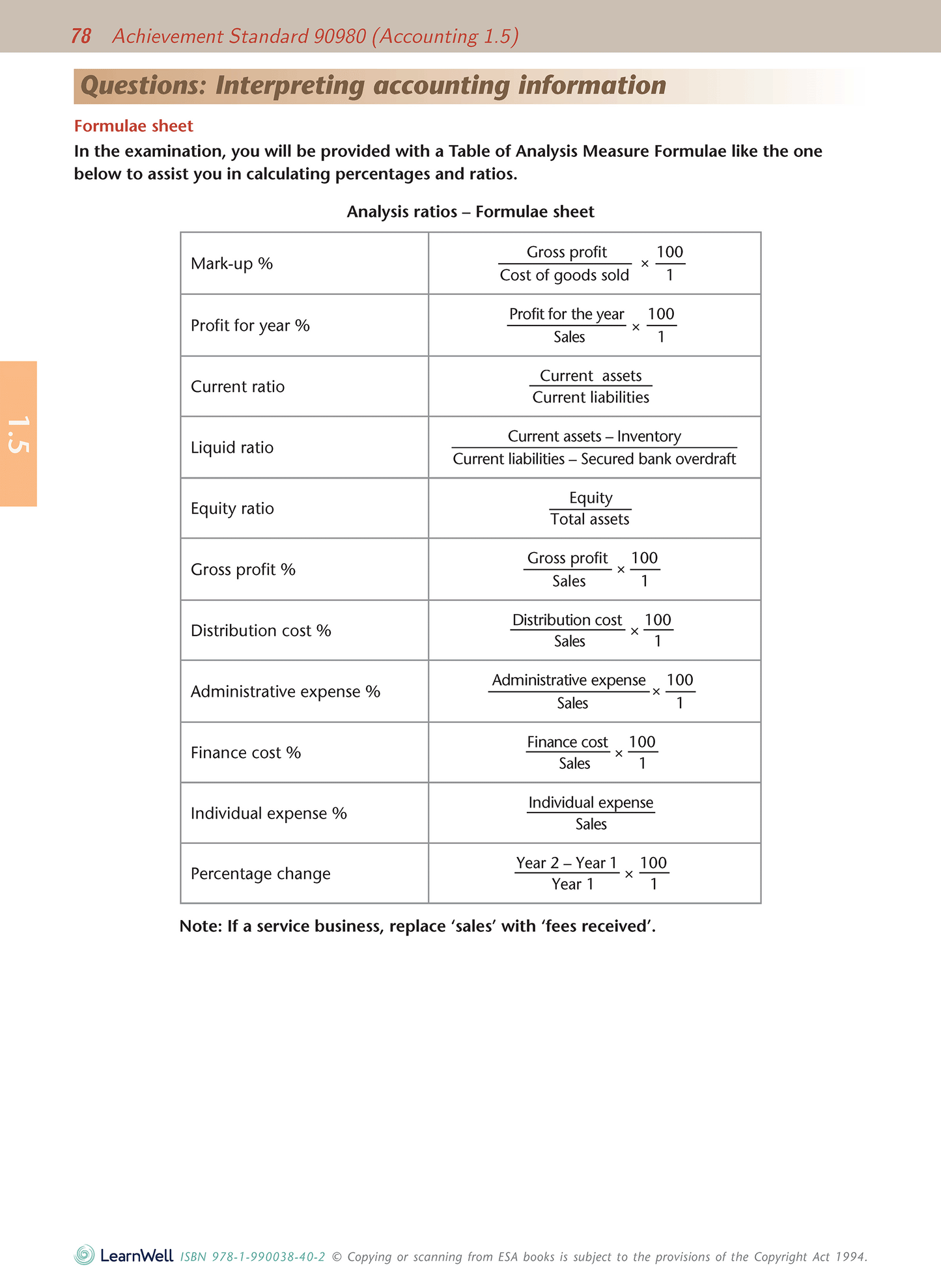 Level 1 Accounting AME Workbook