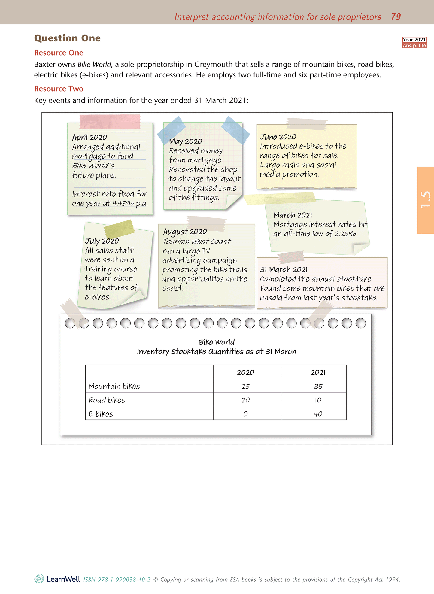 Level 1 Accounting AME Workbook