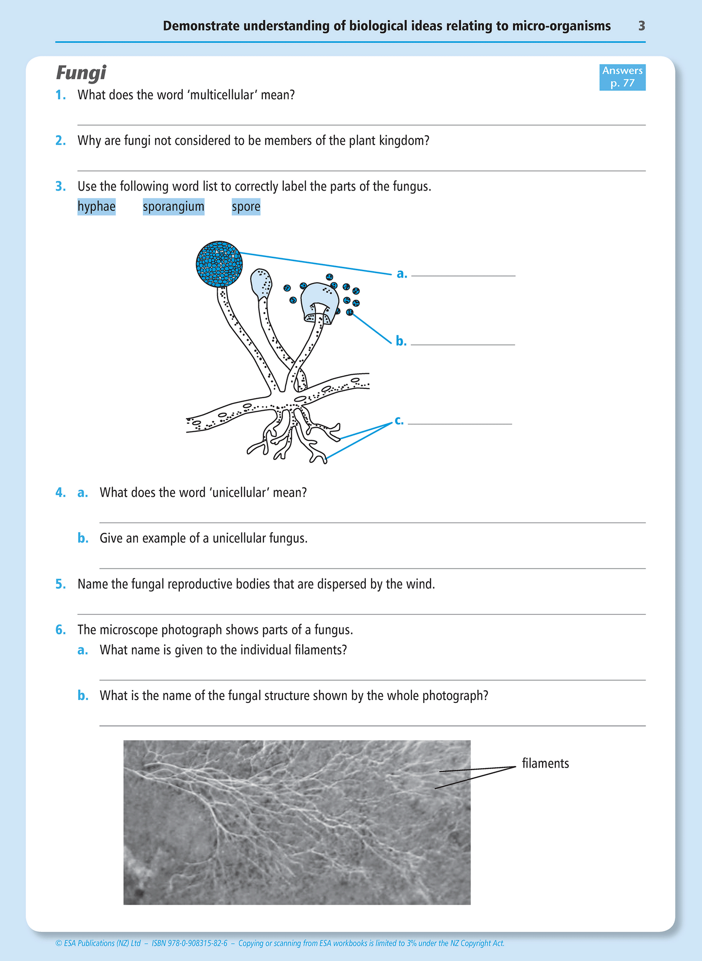 Level 1 Micro-organisms 1.3 Learning Workbook