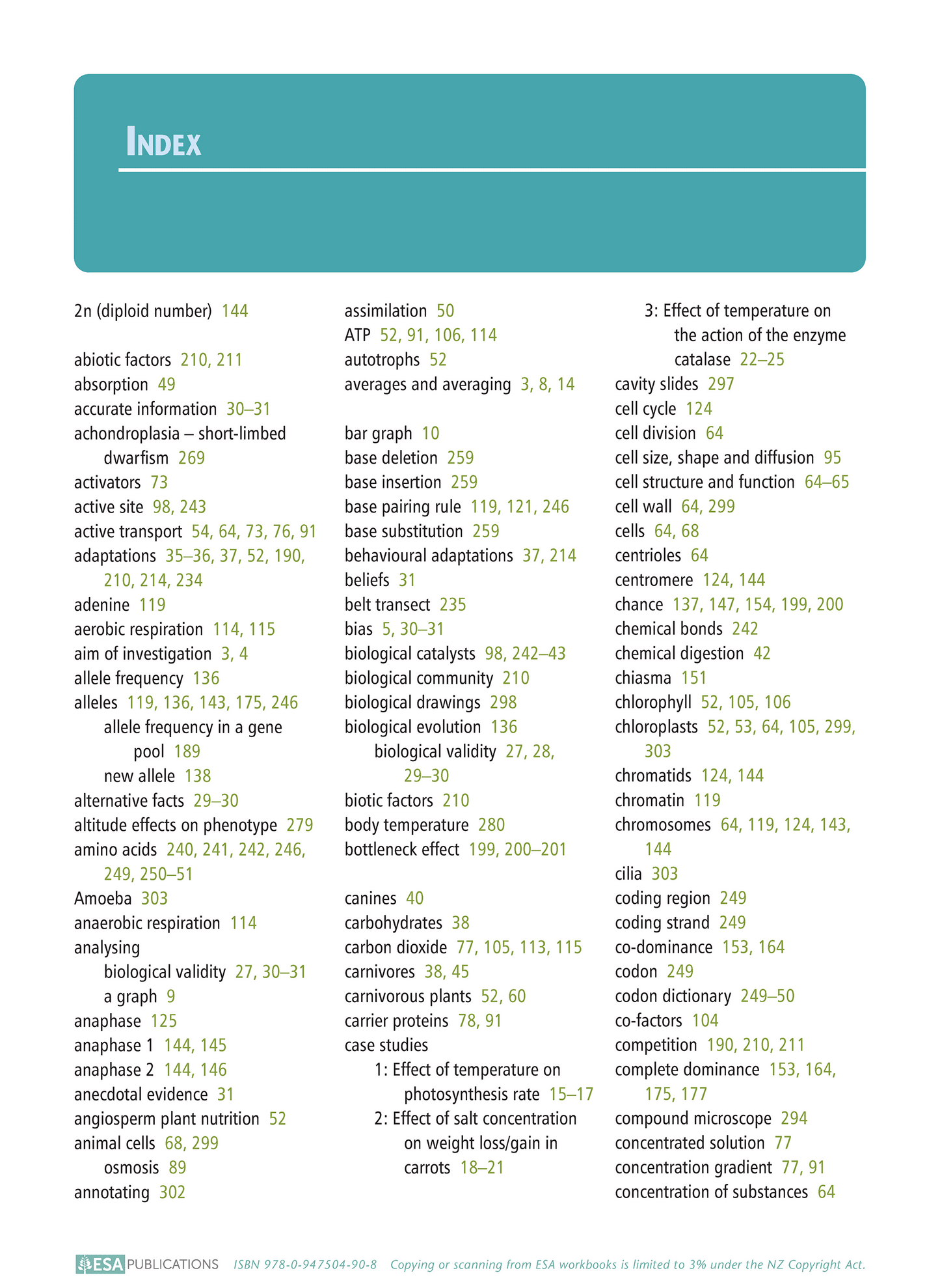 Level 2 Biology Learning Workbook