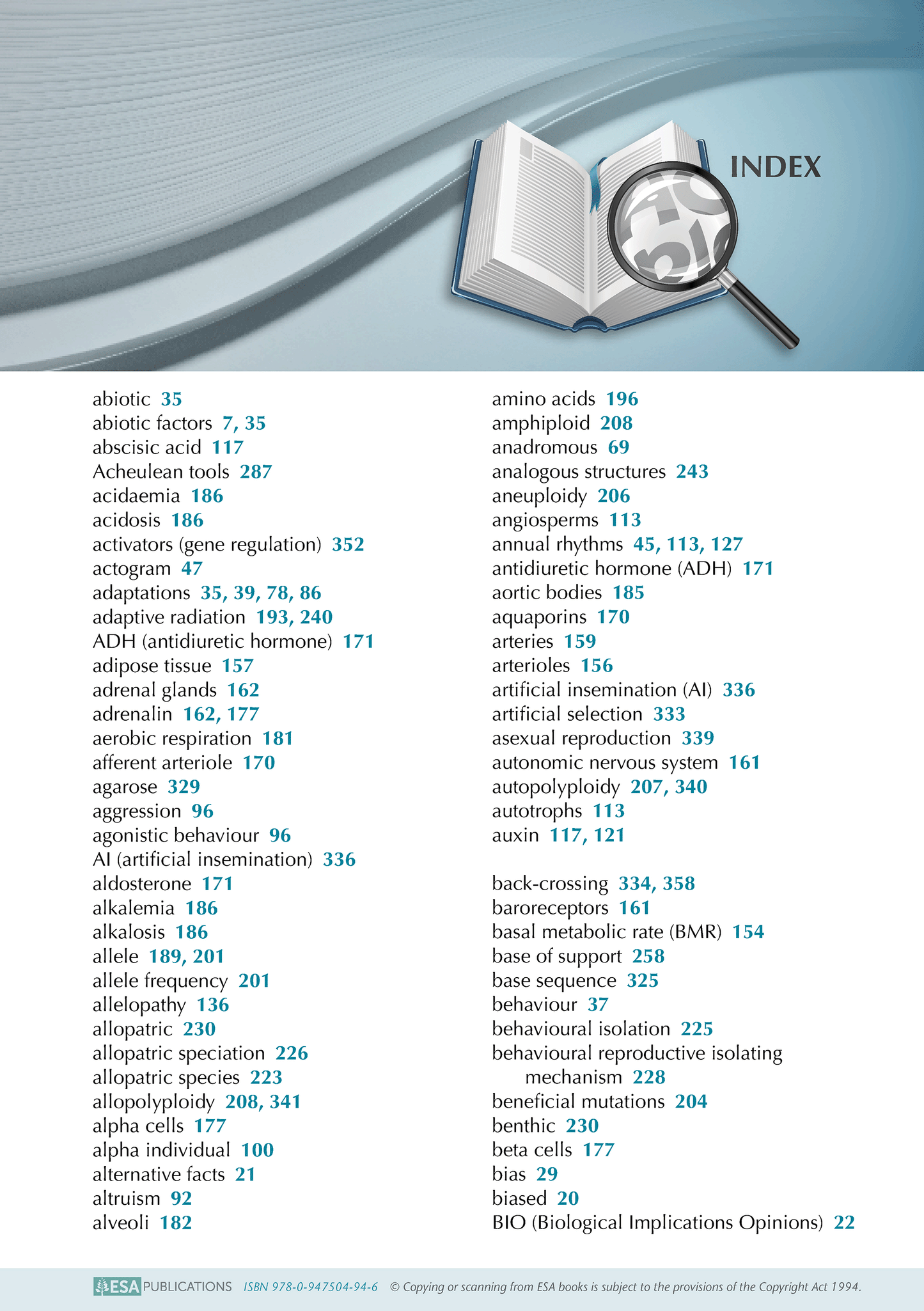 Level 3 Biology ESA Study Guide