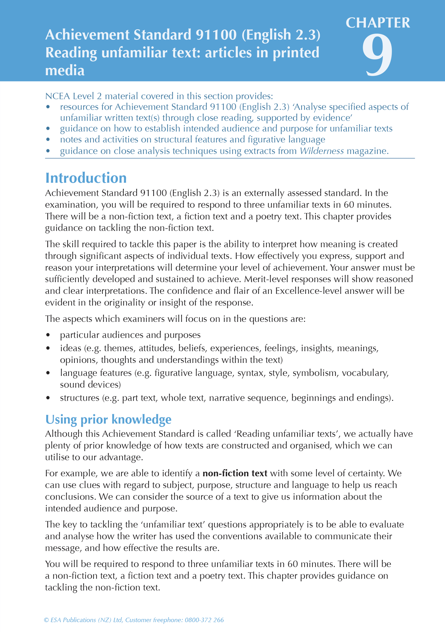 Level 2 English ESA Study Guide
