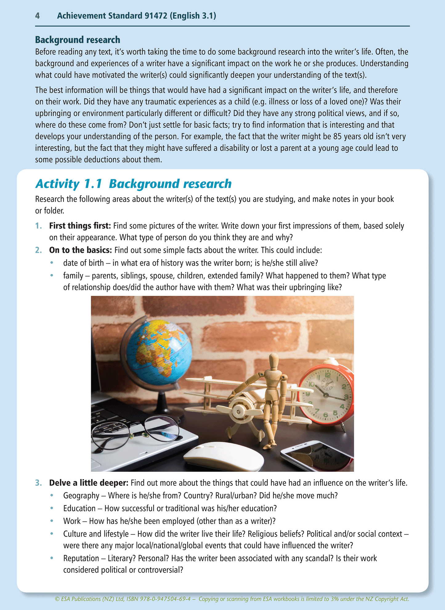 Level 3 Response to Written Texts 3.1 Learning Workbook