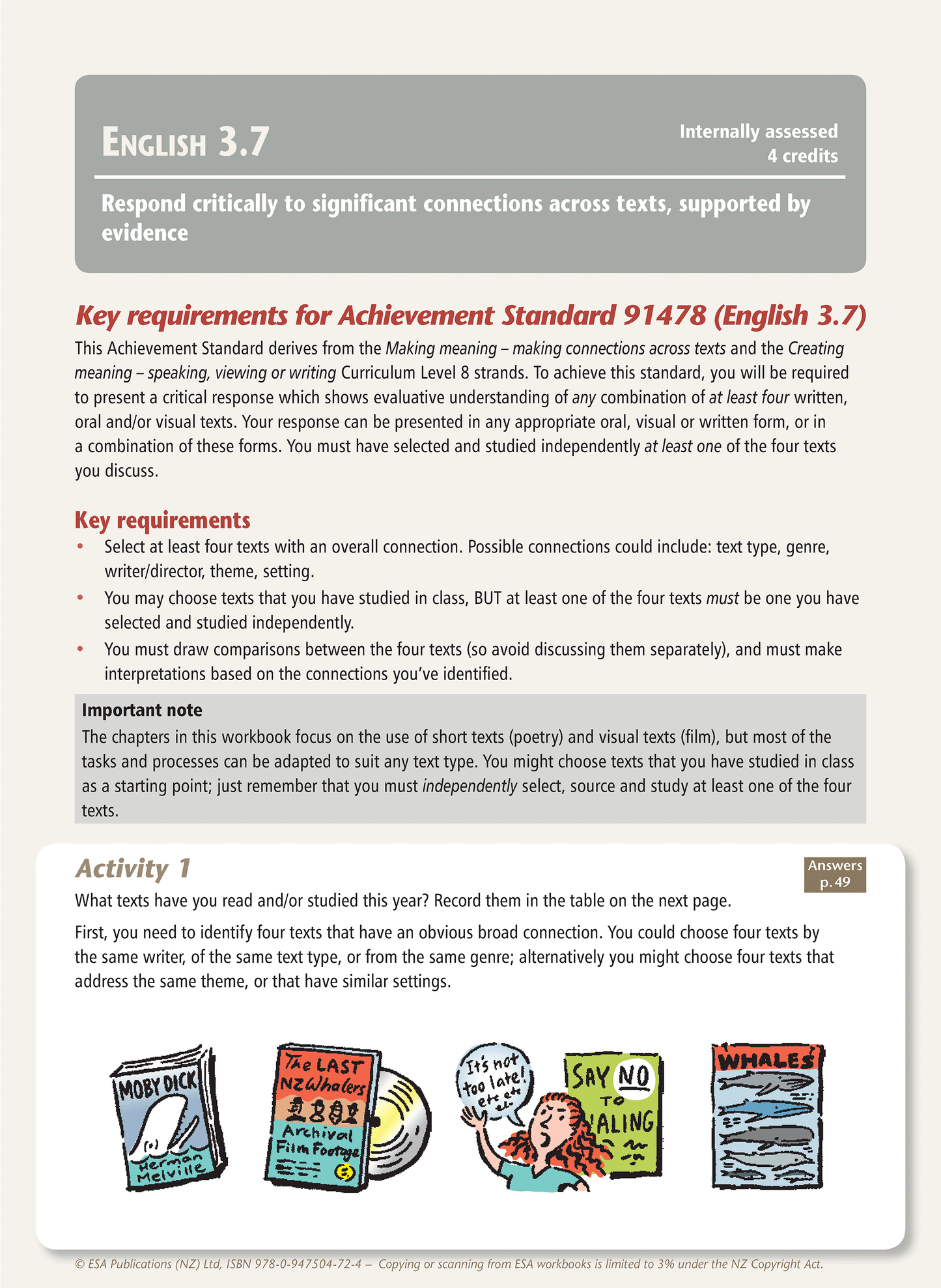 Level 3 Making Connections 3.7 Learning Workbook