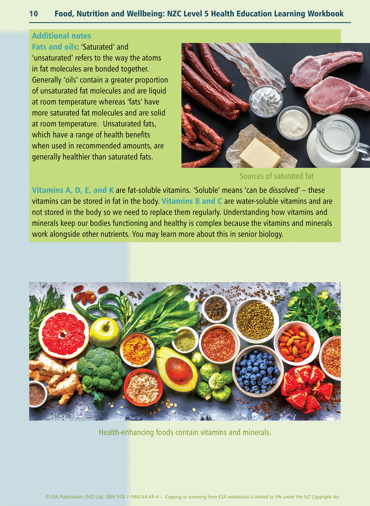 Level 5 Food, Nutrition and Wellbeing Learning Workbook - LearnWell