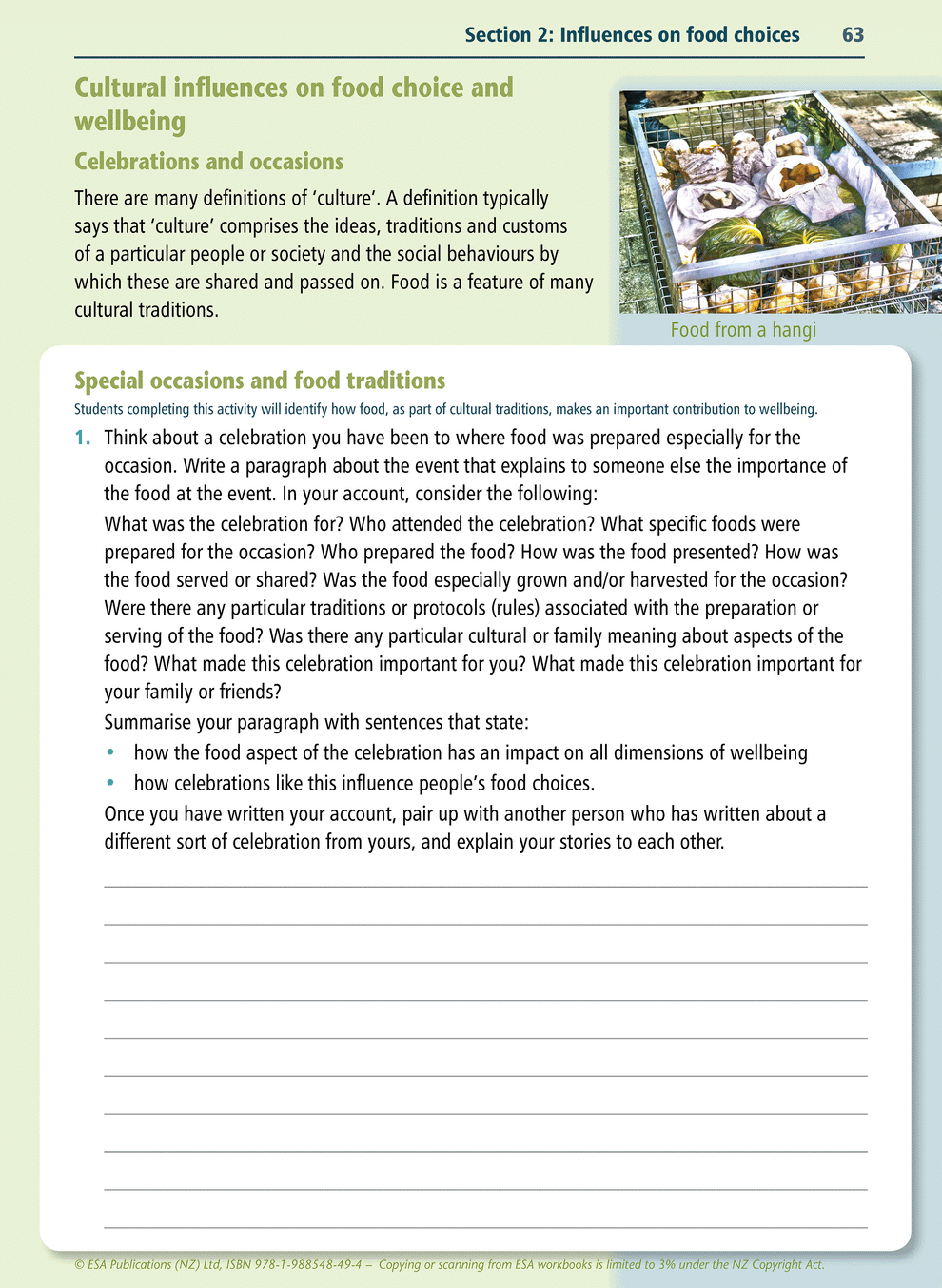 Level 5 Food, Nutrition and Wellbeing Learning Workbook LearnWell