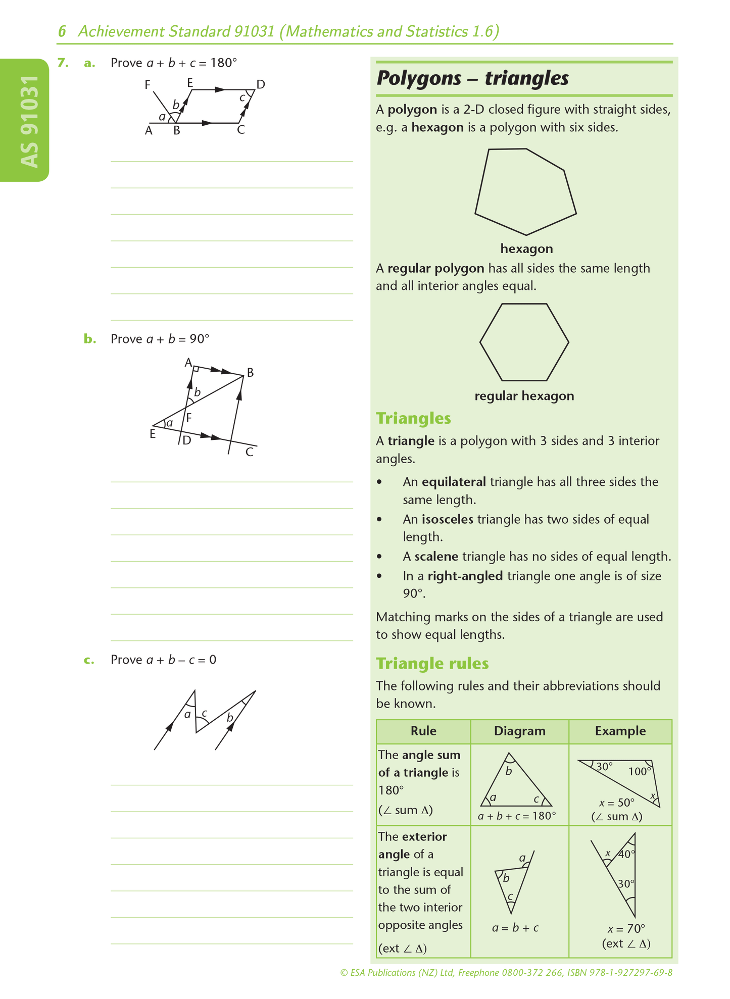 Level 1 Geometric Reasoning 1.6 Learning Workbook
