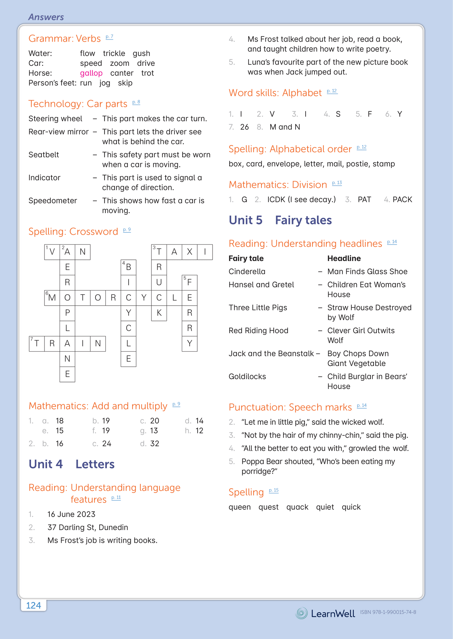 Year 4 Homework Start Right Workbook