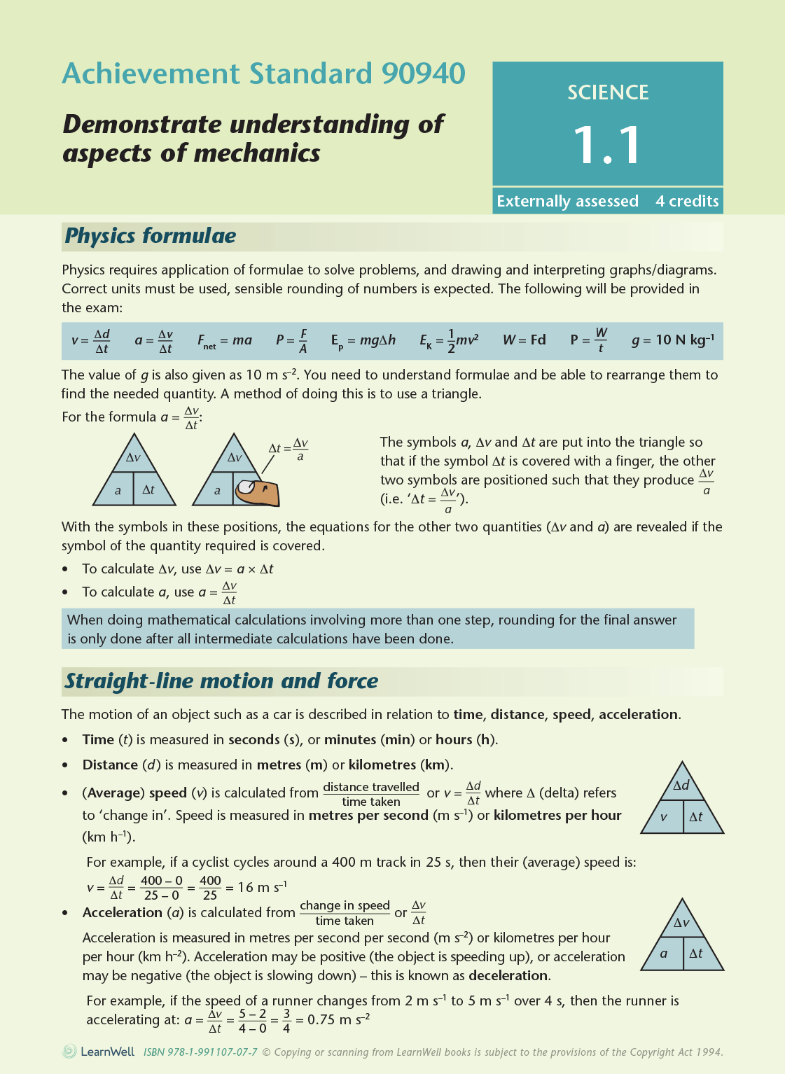 Level 1 Science AME Workbook