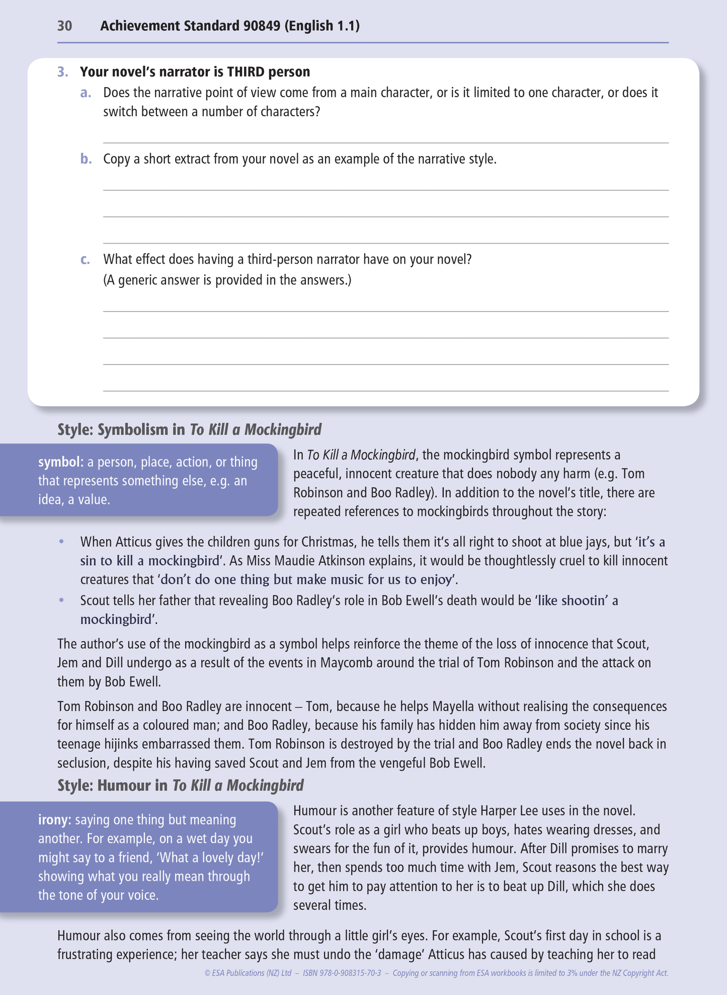 Level 1 Written Texts 1.1 Learning Workbook