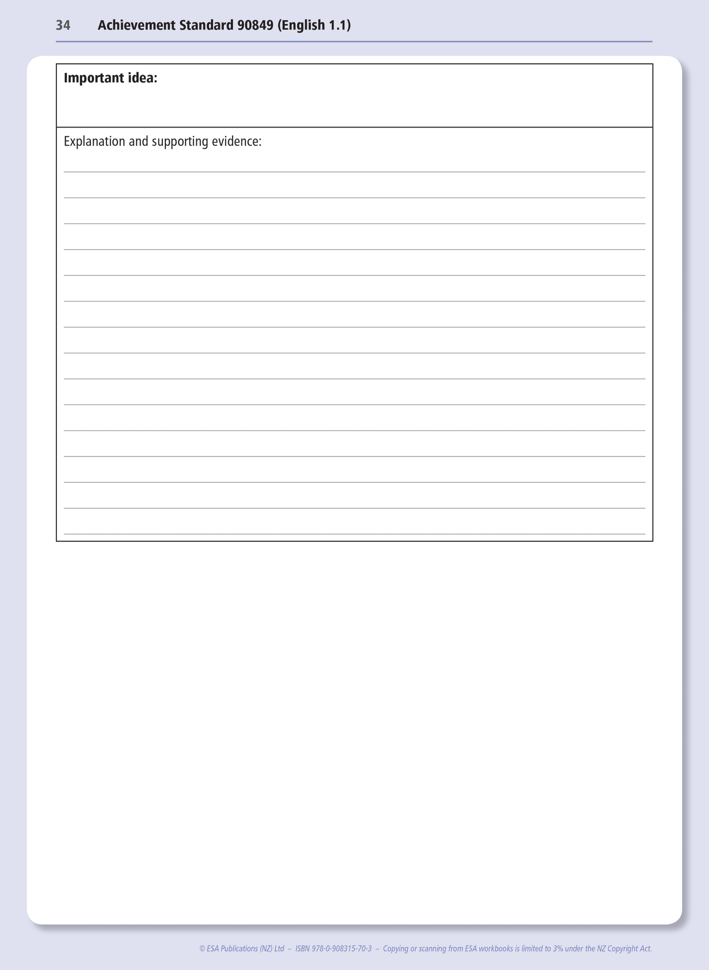 Level 1 Written Texts 1.1 Learning Workbook