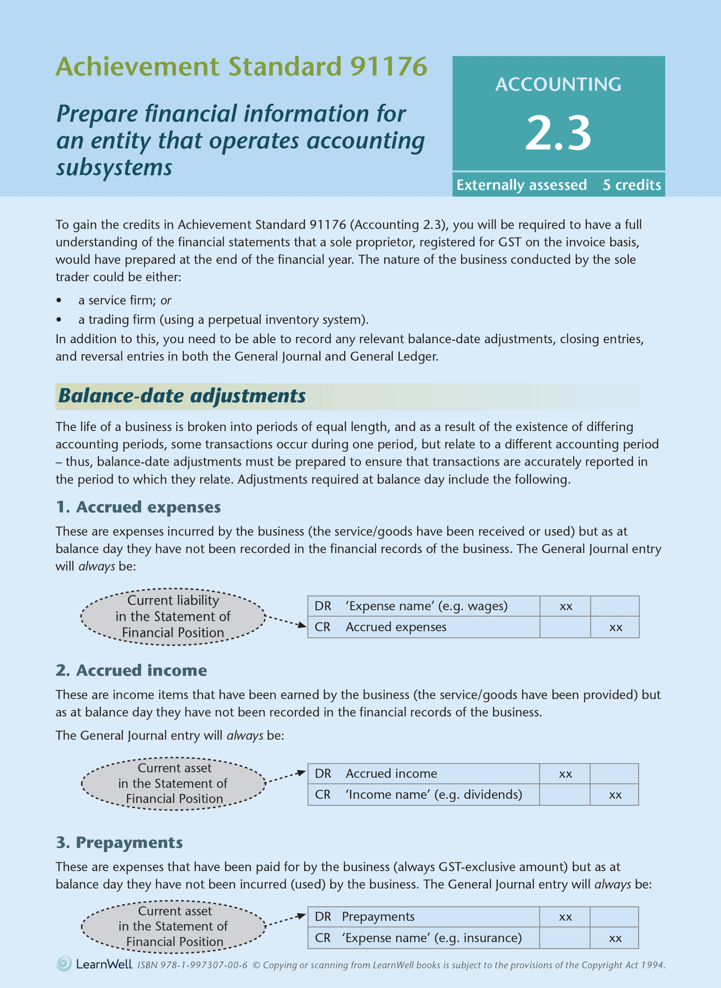 Level 2 Accounting AME Workbook